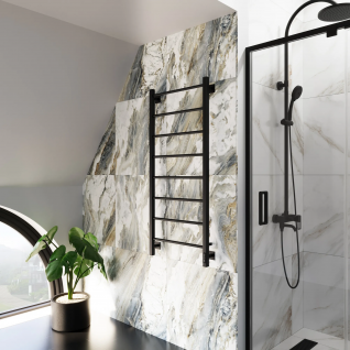 Полотенцесушитель электрический Grota Simple K  черный матовый