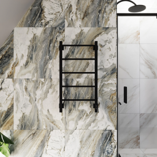 Полотенцесушитель электрический Grota Simple K  черный матовый