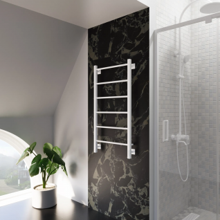 Полотенцесушитель электрический Grota Simple K белый матовый