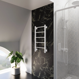 Полотенцесушитель электрический Grota Simple K белый матовый