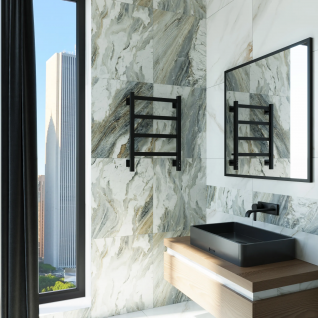 Полотенцесушитель электрический Grota Soffi K  черный матовый