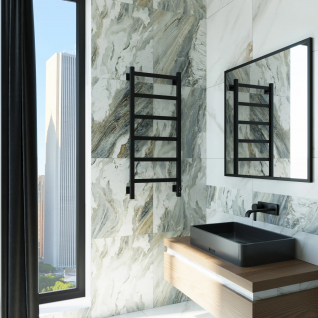 Полотенцесушитель электрический Grota Soffi K  черный матовый