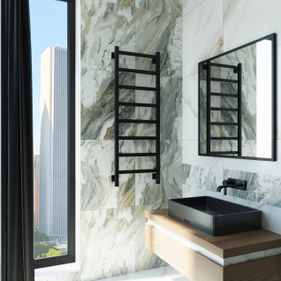 Полотенцесушитель электрический Grota Soffi K  черный матовый