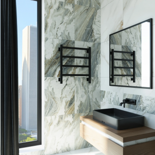 Полотенцесушитель электрический Grota Soffi K  черный матовый