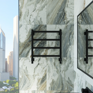 Полотенцесушитель электрический Grota Soffi K  черный матовый