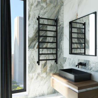 Полотенцесушитель электрический Grota Soffi K  черный матовый