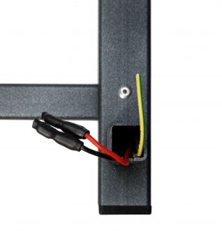 Полотенцесушитель электрический с/т Comfysan Verona-K, оружейная сталь