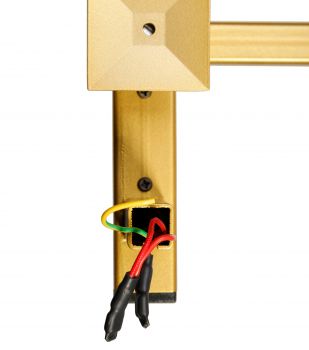 Полотенцесушитель электрический с/т Comfysan Verona-K, матовое золото