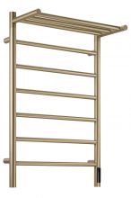 Полотенцесушитель электрический с/т Comfysan Stella с полкой, золото, гальваника