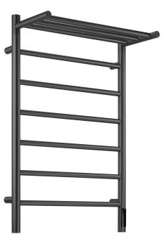 Полотенцесушитель электрический с/т Comfysan Stella с полкой, оружейная сталь