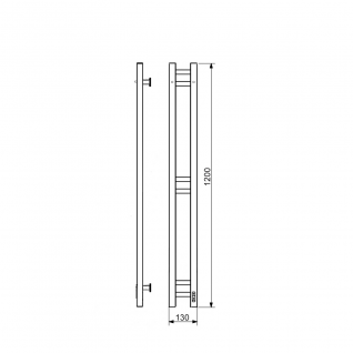 Полотенцесушитель электрический с/т Comfysan Alto EC-2 120/10, MAT GOLD RAL